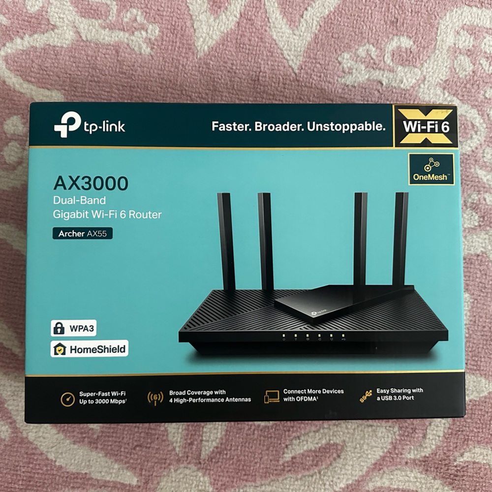TP-Link - Archer AX3000 Pro Dual-Band Wi-Fi 6 Router - Black